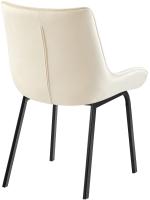 2er Set Stuhl Saranda Samt creme 