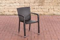 Polyrattan Stuhl Leonie braun 