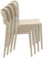 6er Set Stühle Portofino taupe 