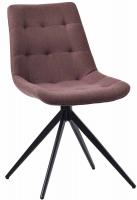 Esszimmerstuhl Merna Stoff braun 