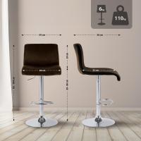 Barhocker Hover Samt C braun