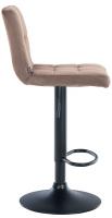 2er Set Barhocker Peru Samt schwarz braun 