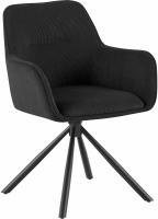 Stuhl Tipton Cord schwarz 