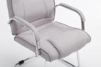 Besucherstuhl Attila Stoff grau 