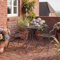 Gartenmöbel-Set Viro mit 2 Stühlen anthrazit Gartenmöbel-Set Viro mit 2 Stühlen anthrazit