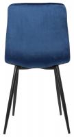 4er Set Esszimmerstuhl Tilde Samt blau 