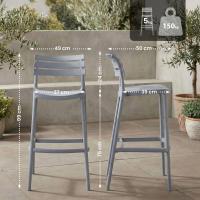 Barhocker Rafan grau Barhocker Rafan grau