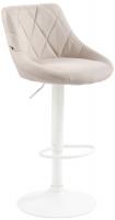 Barhocker Lazio Stoff weiß creme