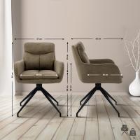 Esszimmerstuhl Somers Stoff braun Esszimmerstuhl Somers Stoff braun