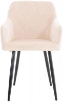 Esszimmerstuhl Shila Samt beige 