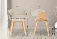 2er Set Stühle Bruce Stoff natura/creme 