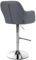 Barhocker Natoma Kunstleder chrom grau 