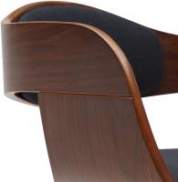Barhocker Kingston B Stoff walnuss/schwarz 