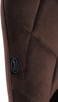 2er Set Barhocker Lazio Samt schwarz braun 