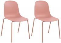 2er Set Stuhl Hardin pink