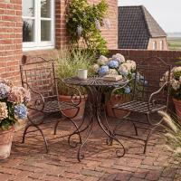 Gartenmöbel-Set Viro mit 2 Stühlen bronze Gartenmöbel-Set Viro mit 2 Stühlen bronze
