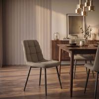 4er Set Esszimmerstuhl Tilde Samt taupe 4er Set Esszimmerstuhl Tilde Samt taupe