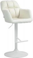 Barhocker Natoma Stoff weiß creme 