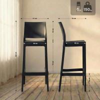 Barhocker Flamur schwarz 