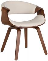 Esszimmerstuhl Foley Kunstleder Eiche creme 