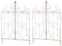 2er Set Rankgitter Mandevilla antik braun