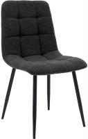 Esszimmerstuhl Antibes Stoff Teddy dunkelgrau