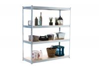 Lagerregal 160x60x180 cm silber