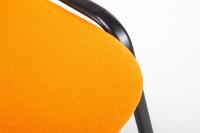 Besucherstuhl Ken V2 Stoff orange 