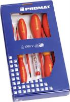 Schraubendrehersatz 7-tlg.Schlitz/PZD VDE PROMAT
