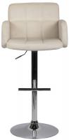 Barhocker Los Angeles Samt chrom creme 