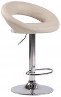 Barhocker Olinda Kunstleder chrom creme