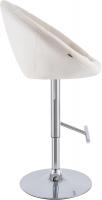 Barhocker London Samt chrom creme 