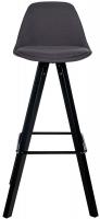 Barhocker Corbin Stoff Square schwarz dunkelgrau 