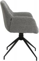 Esszimmerstuhl Merlinda Stoff Teddy grau 