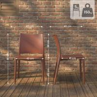 2er Set Stuhl Meton terracotta 