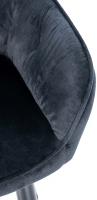 Besucherstuhl Cassis Samt schwarz 