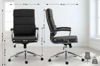 Bürostuhl Cleveland Stoff dunkelgrau 