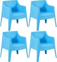4er Set Stühle Bartal blau 4er Set Stühle Bartal blau