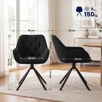 Esszimmerstuhl Rimio Cord schwarz Esszimmerstuhl Rimio Cord schwarz