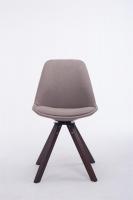 Besucherstuhl Troyes Stoff Square walnuss (eiche) taupe 