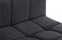 2er Set Barhocker Calma Stoff schwarz dunkelgrau 