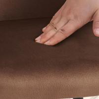 Esszimmerstuhl Jaysie Samt braun 