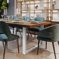 2x Tischbeine Velden 90 cm edelstahl 2x Tischbeine Velden 90 cm edelstahl