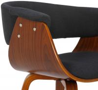 2er Set Stühle Bruce Stoff walnuss/schwarz 