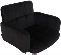 Barhocker Los Angeles Samt chrom schwarz Barhocker Los Angeles Samt chrom schwarz