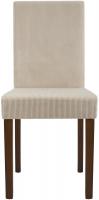 2er Set Esszimmerstuhl Ina Cord antik dunkel hellbraun 