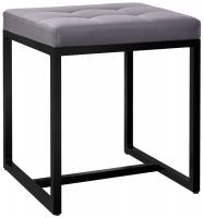Sitzhocker Barci B Kunstleder  grau 