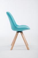 Besucherstuhl Calais square natura (eiche) blau 