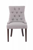 2er Set Esszimmerstuhl Aberdeen Stoff antik grau 