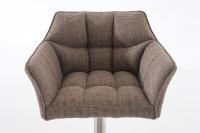 Barhocker Damaso E Stoff terrabraun 